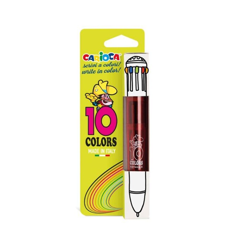 PENNA CARIOCA 10 COLORI FLUO