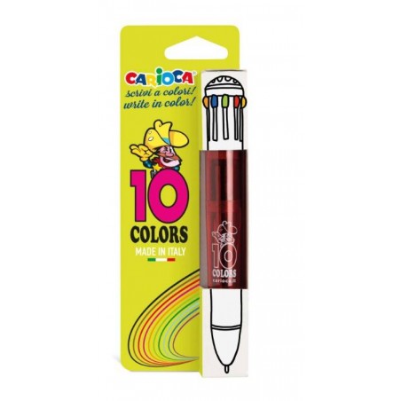 PENNA CARIOCA 10 COLORI FLUO