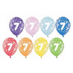 PALLONCINI LATTICE LARGE BDAY 7 B105 ASSORTITI COLOR 5pz