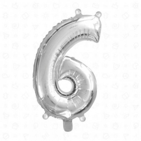 PALLONE MYLAR N°6 40cm SILVER