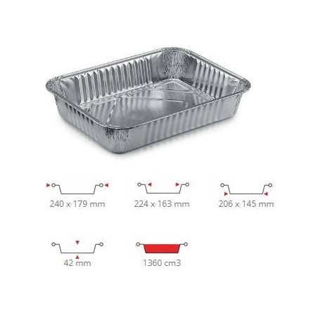 TEGLIA ALLUMINIO 5prz 100PZ R30G CONTITAL