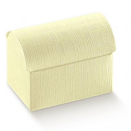 SCATOLA BAULETTO SETA AVORIO 10x7x7,5 10pz