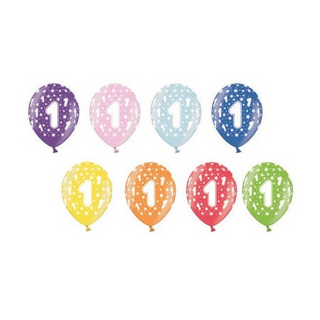 PALLONCINI LATTICE LARGE BDAY 1 B105 ASSORTITI COLOR 5pz