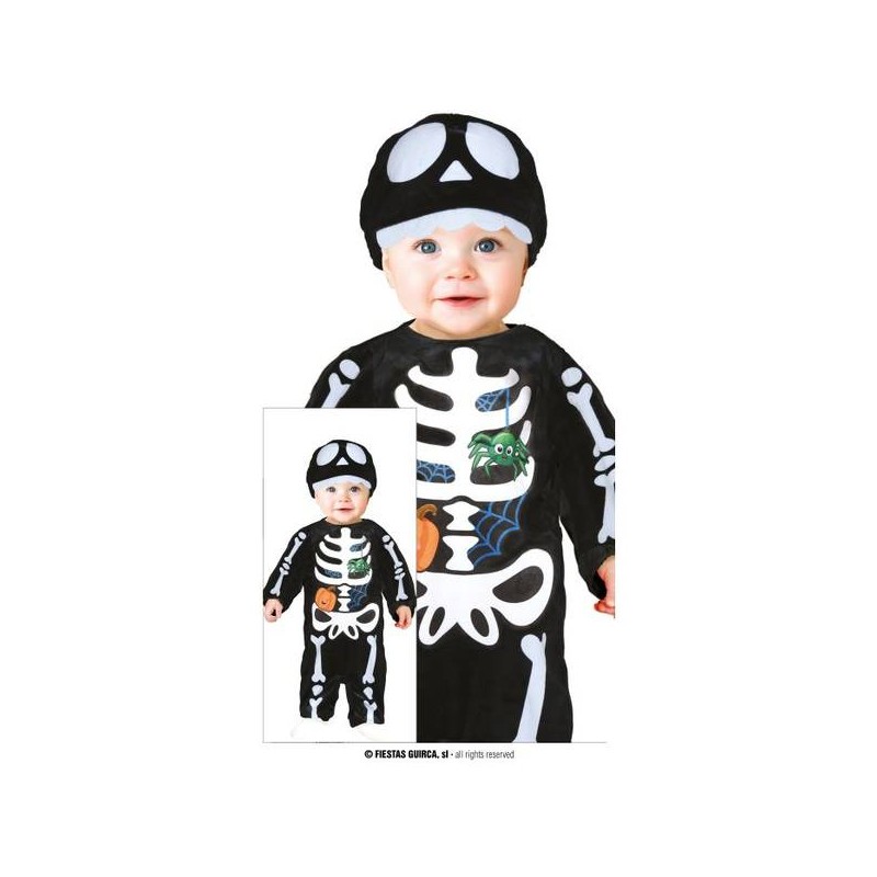 COSTUME SCHELETRO BOO 12-18 mesi