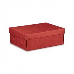 SCATOLA F/COP EASY 30x23x11cm SETA BORDEAUX