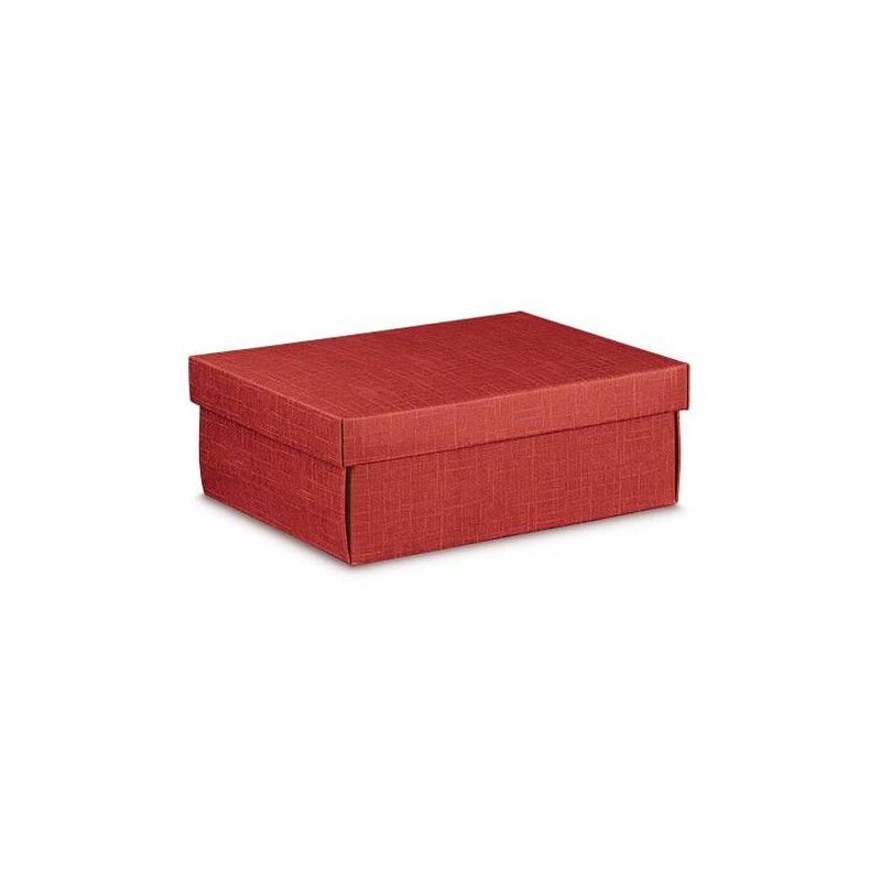 SCATOLA F/COP EASY 30x23x11cm SETA BORDEAUX