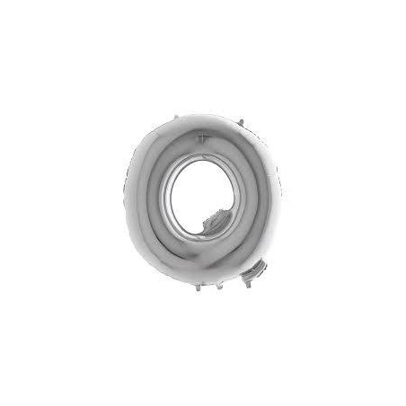 LETTERA Q MYLAR SILVER 16 40cm