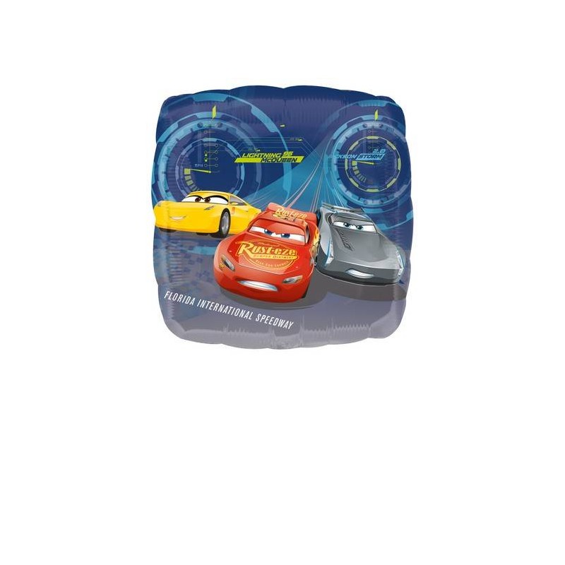 PALLONE QUADRATO MYLAR CARS 42cm