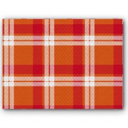 TOVAGLIETTE 30x40cm SCOZZESE GIALLO/ROSSO 250pz FATO