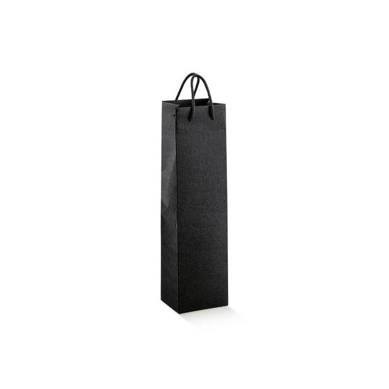 SHOPPER 1 BOTTIGLIA 9,5x9,5x38 SETA NERO