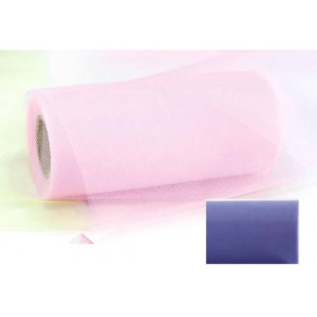 TULLE ROTOLO H.25 100mt COLOR STAR LILLA CHIARO L