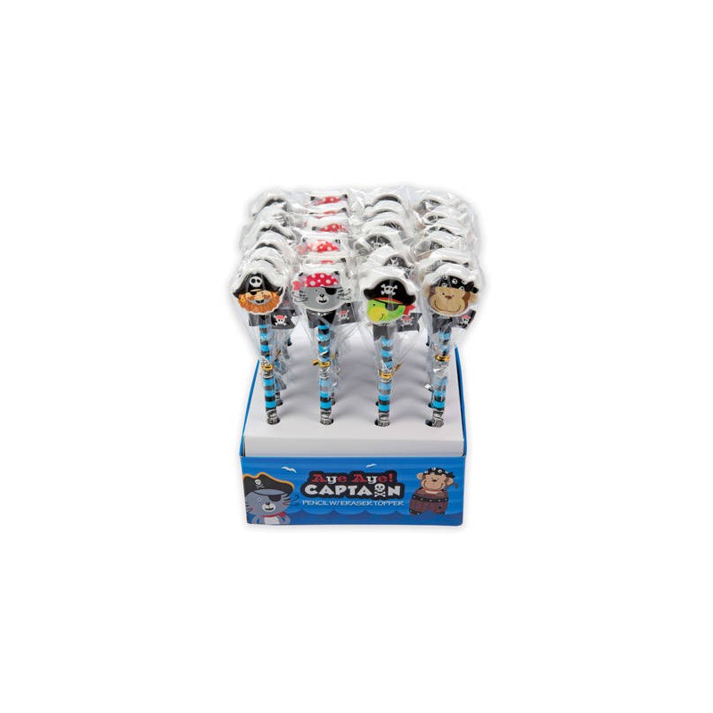 MATITA CON GOMMA PIRATI 1pz