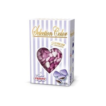 CONFETTI CIOCCOLATO CUORICINI SELECTION COLOR LILLA 500gr