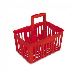 CESTELLO PORTABOTTIGLIE 6x1lt ROSSO 42217