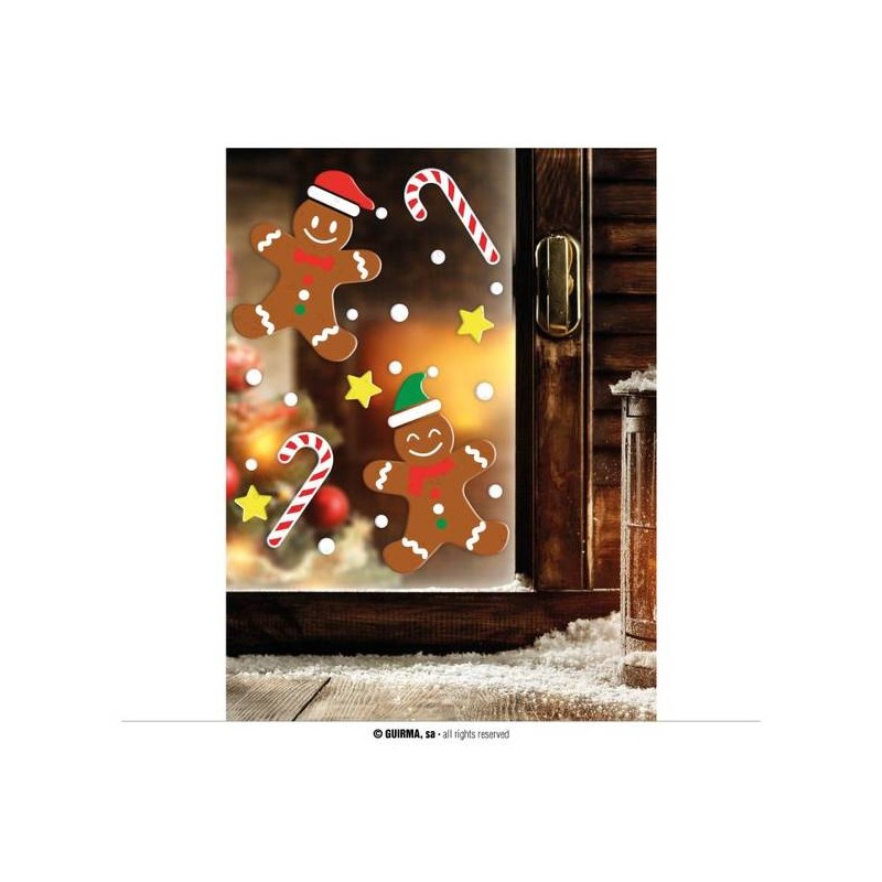 DECORAZIONE IN GEL BISCOTTO PAN DI ZENZERO 20x25cm