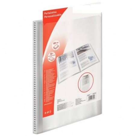PORTALISTINO C/TASCA PERSONALIZZABILE MY DESK 23,8x31cm 80 BUSTE