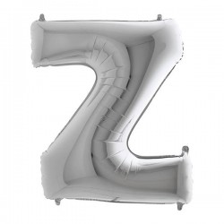 PALLONE MYLAR LETTERA Z 40 102cm SILVER