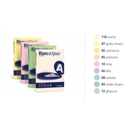 CARTA A4 200gr RISMA COLOR 50fg SALMONE 05