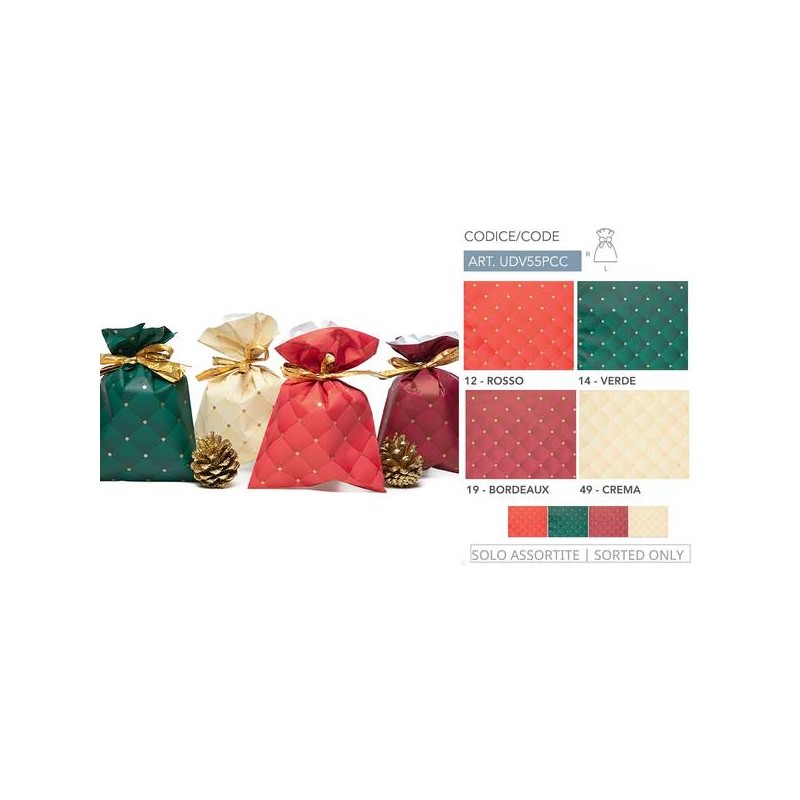 BUSTE REGALO P.P.L. 35x50cm VELOUR ASS.TO 50PZ