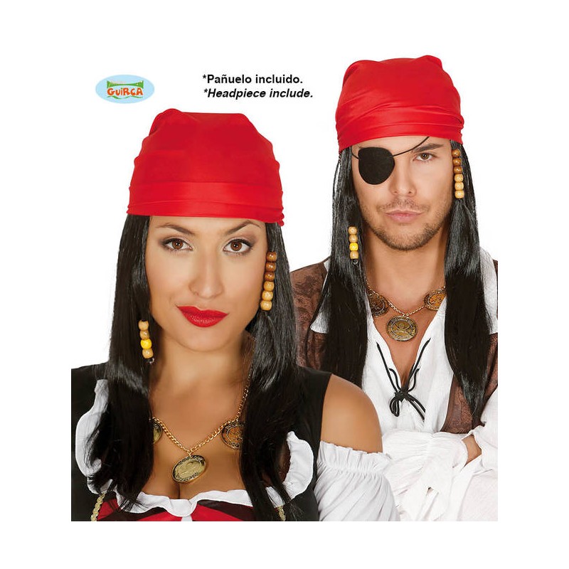 PARRUCCA PIRATA CON BANDANA