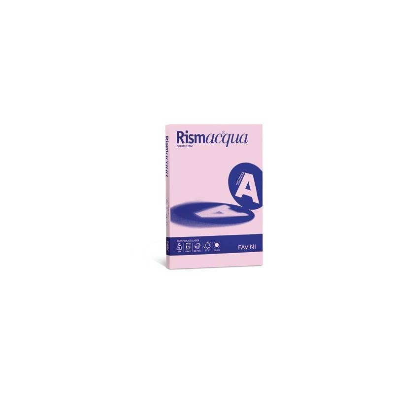 CARTA A4 90gr RISMA COLOR 100fg ROSA 10