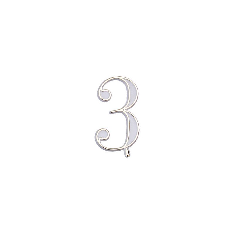 NUMERO 3 PLASTICA BASE OVALE