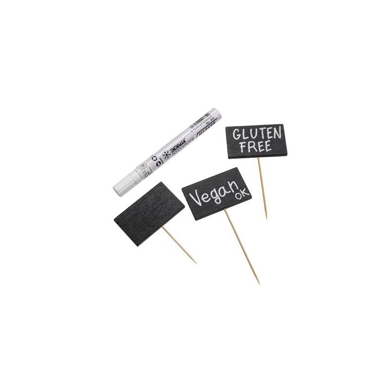 SPIEDI BAMBOO LAVAGNA 12cm C/PENNARELLO 50pz