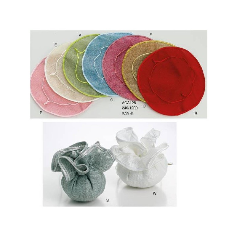 VELO C/TIRANTE GREZZO ECRù-E 12pz