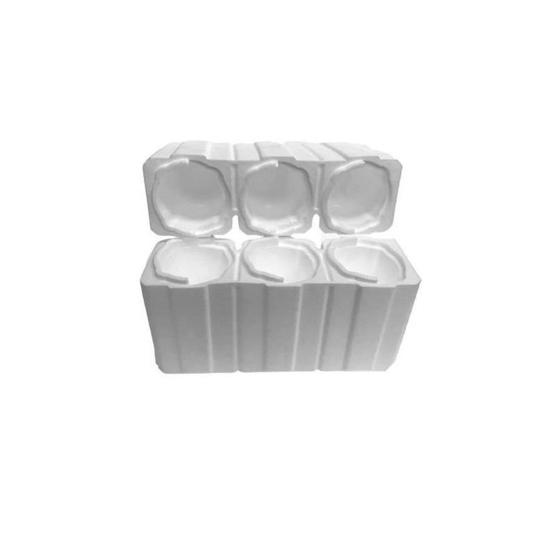 CANTINETTA VERTICALE POLISTIROLO 6 POSTI BOTTIGLIA 0,75lt MAGGIORATA 65x37x11cm