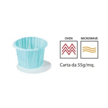 PIROTTINI MUFFIN 30x30mm TURCHESE 120pz