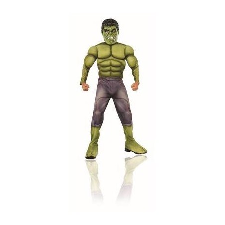 COSTUME HULK AVENGERS 2 DELUXE CON MUSCOLI BAMBINO TG.L 8/10