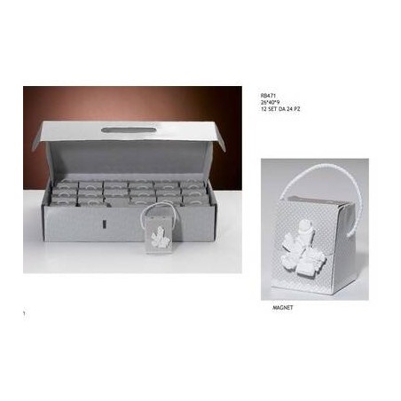 VALIGETTA 24 SCATOLINE COMUNIONE MAGNET 26X40X9