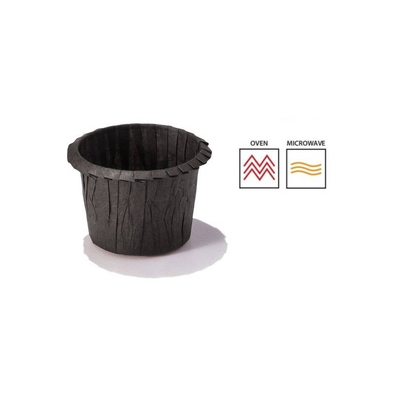 PIROTTINI MUFFIN 45x34mm NERO 200pz