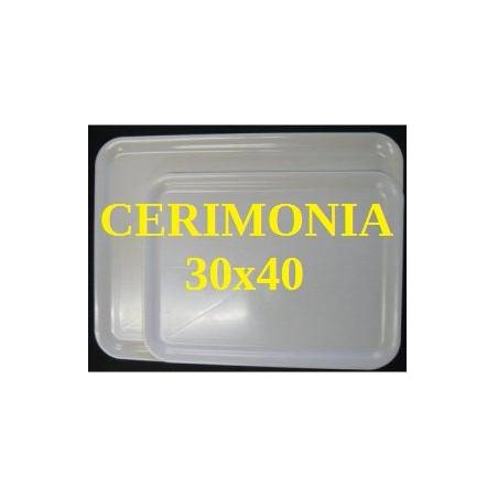 VASSOIO CERIMONIA BIANCO 30x40cm