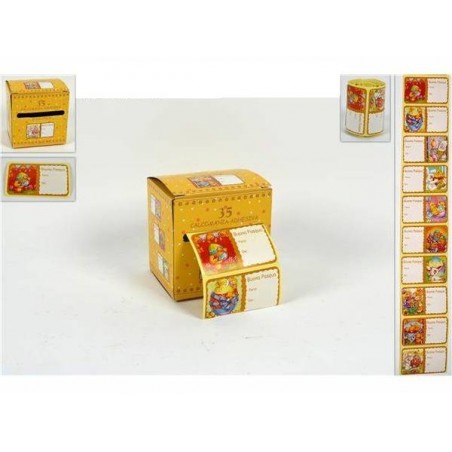 ETICHETTE BUONA PASQUA ROTOLO 35pz