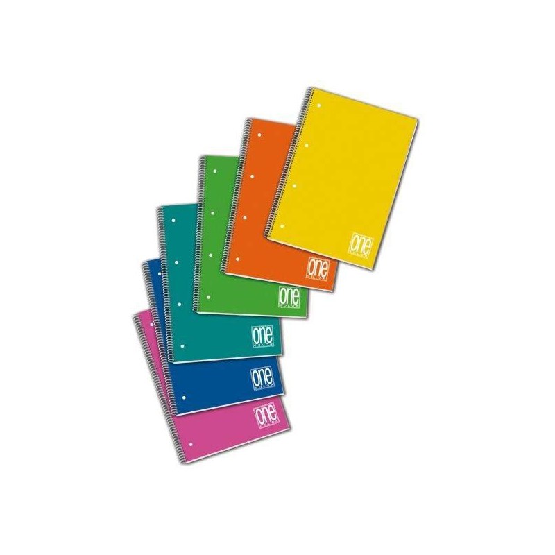 QUADERNO SPIRALATO COLOR 60fg RIG. 1 RIGO BM 16x21cm
