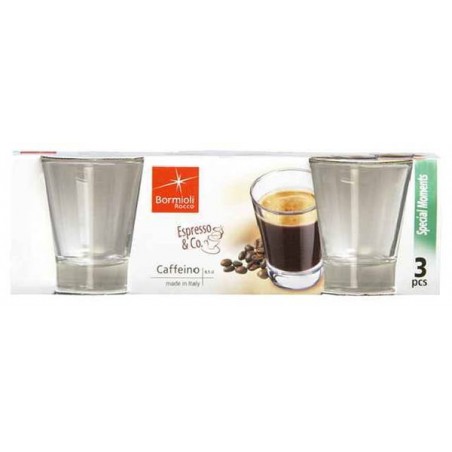 BICCHIERE CAFFEINO 8,5cl 3pz