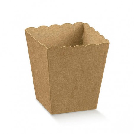 VASO IN CARTONCINO 7x7x11cm AVANA 10pz