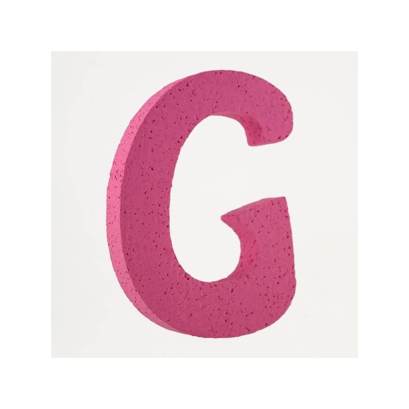 LETTERA POLISTIROLO PASTELLO mm120x90 G FUCSIA