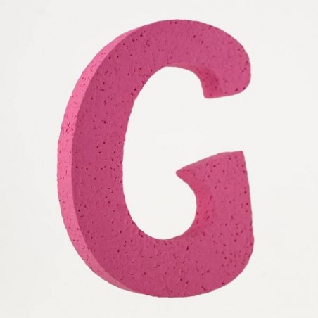 LETTERA POLISTIROLO PASTELLO mm120x90 G FUCSIA