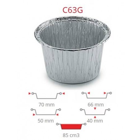 TEGLIA MONOPORZIONE C63G ø7 H.4 100pz