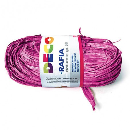 RAPHIA NATURALE gr.50 CWR ROSA FUXIA