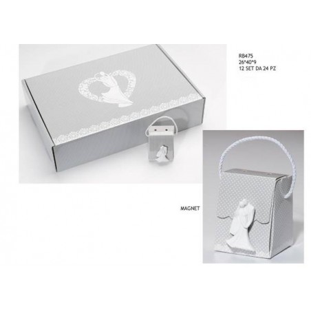 VALIGETTA 24 SCATOLINE MATRIMONIO MAGNET 26X40X9