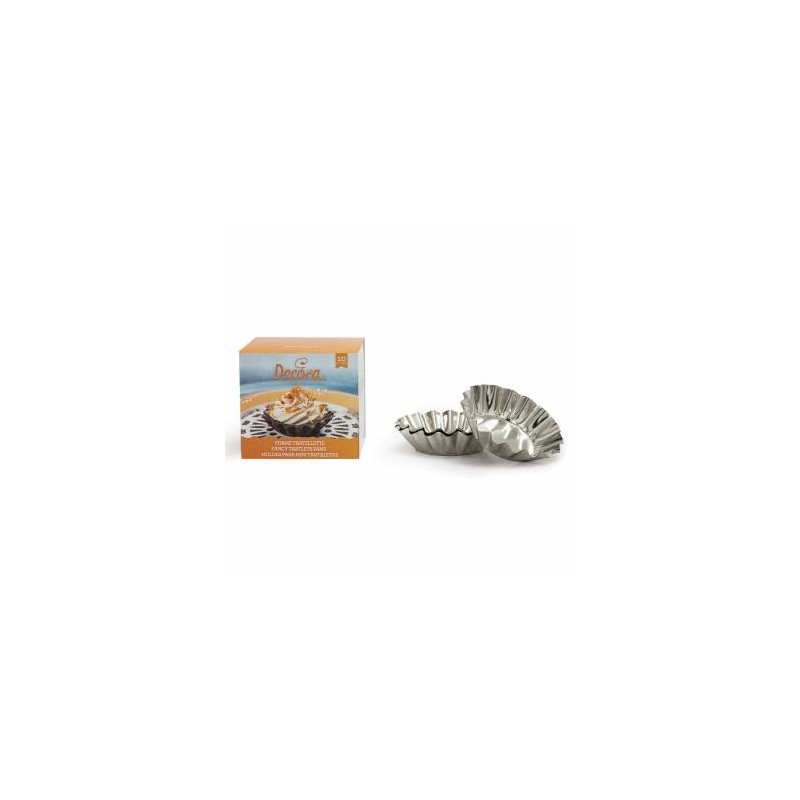 STAMPI TARTELLETTE IN ALLUMINIO ø8 H.2cm 10pz