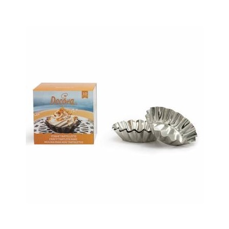 STAMPI TARTELLETTE IN ALLUMINIO ø8 H.2cm 10pz