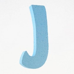 LETTERA POLISTIROLO PASTELLO mm120x90 J CELESTE