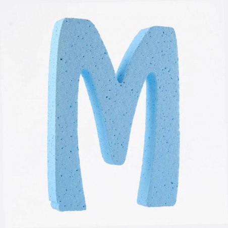 LETTERA POLISTIROLO PASTELLO mm120x90 M CELESTE