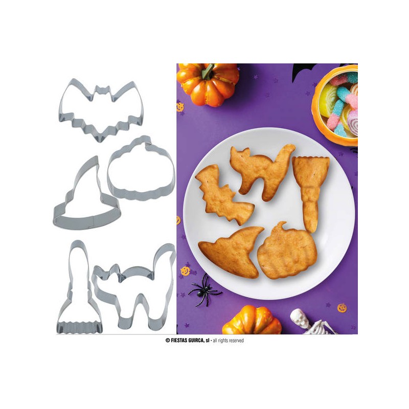 STAMPI PER BISCOTTI IN METALLO 5pz