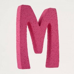 LETTERA POLISTIROLO PASTELLO mm120x90 M FUCSIA