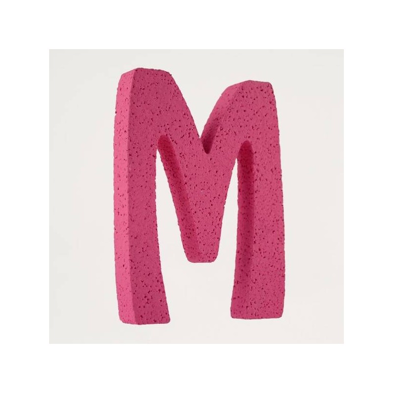 LETTERA POLISTIROLO PASTELLO mm120x90 M FUCSIA